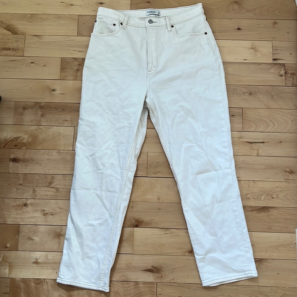 Abercrombie Curve Love Ankle Straight Jeans